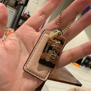 Coach Pink and gold dual hang tag